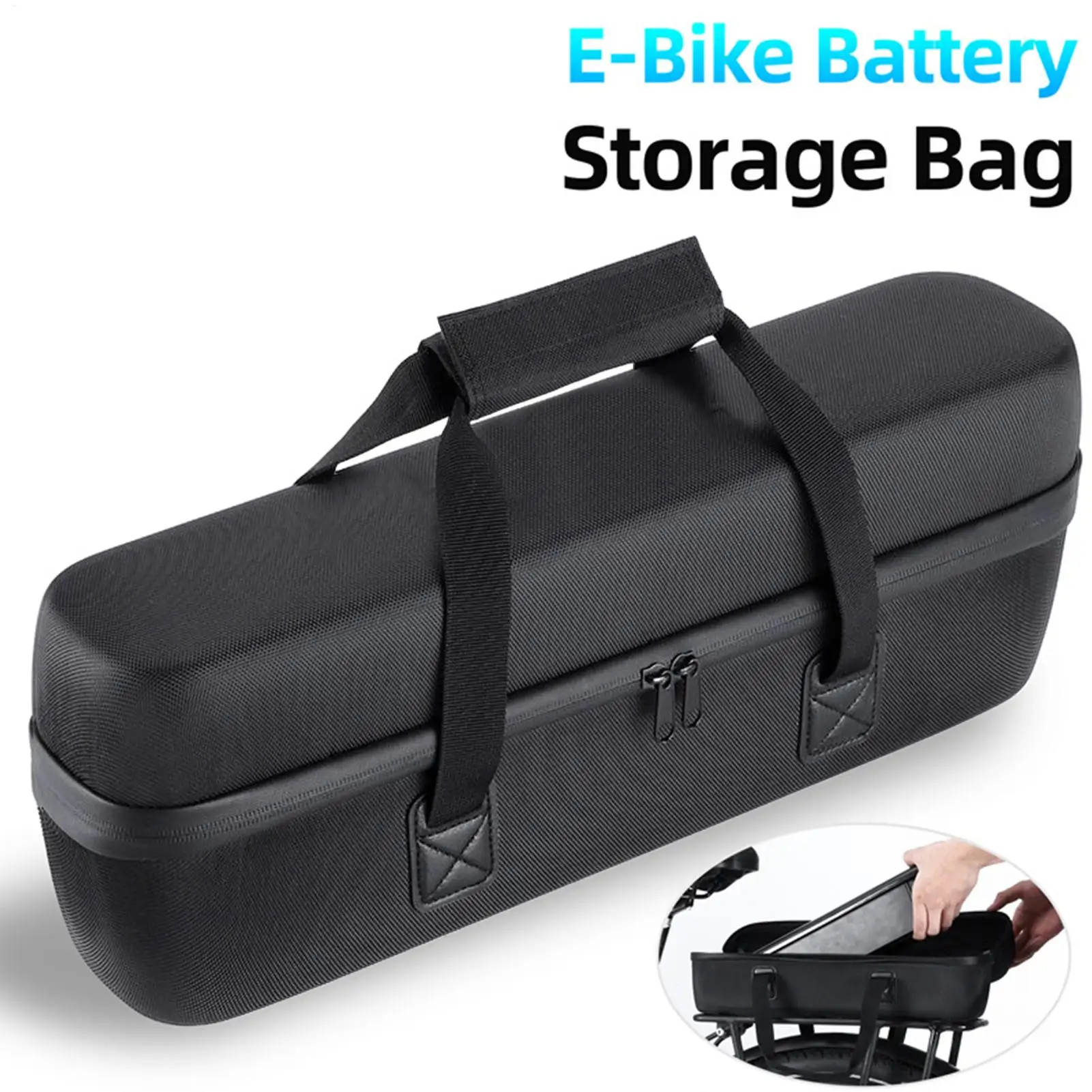 

Cycling Battery Storage Bag Cycling Saddle Bag Bicycle Battery Protective Cover Protector Tote Bag Biking Organizer Pannier