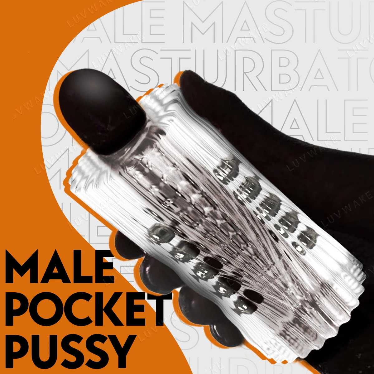 Masturbatore maschile Pocket Pussy Stroker masturbazione strutturata 3D con 15 palline d\'acciaio fatte a mano giocattolo della Vagina che si