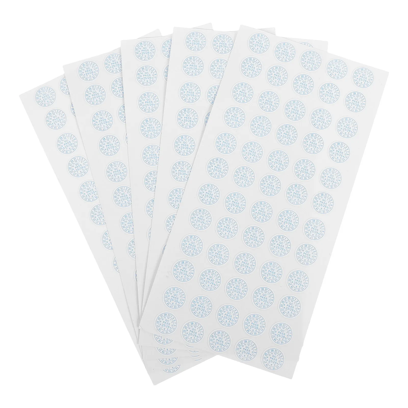 

5 Sheets Quality Control Verification Stickers Clear Tamper Proof Labels for Manufacturing Date Warranty Information Adhesive