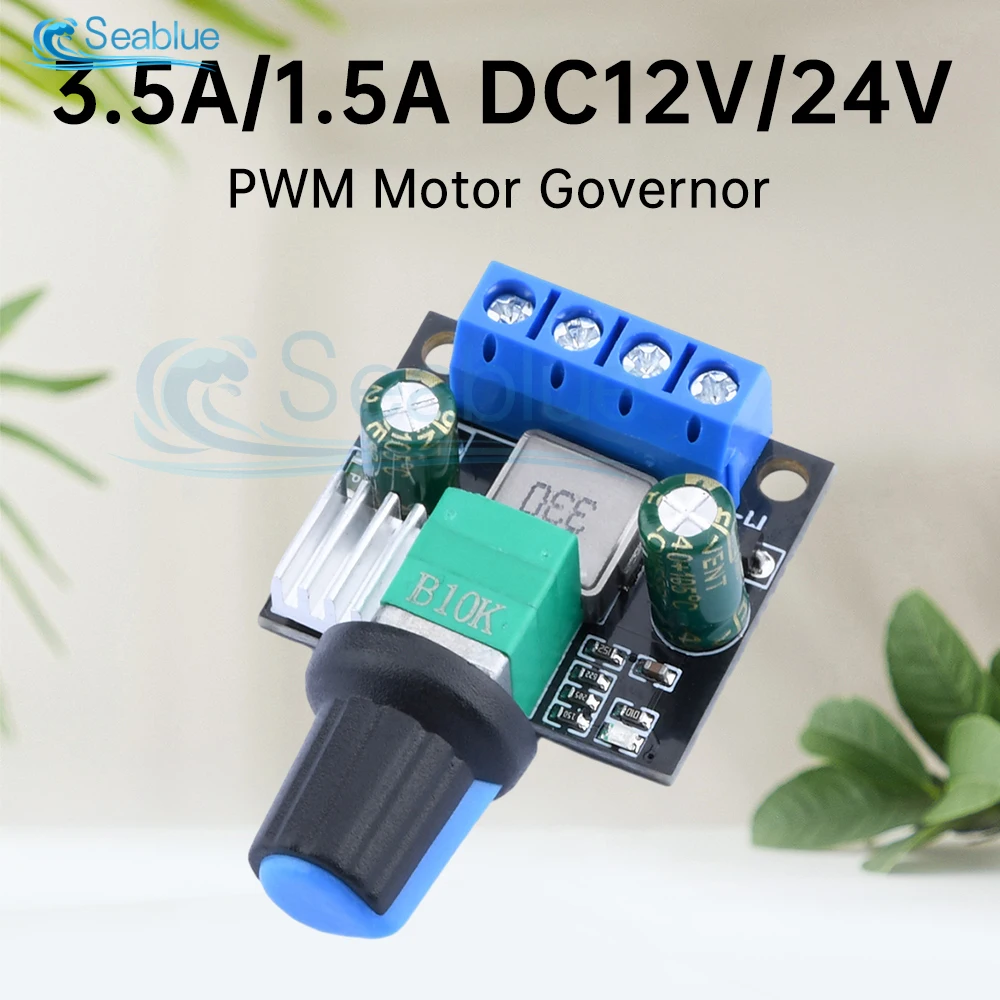 

Mini PWM 12V 3.5A 24V 1.5A DC Motor Speed Controller Module DC-DC 3-12V 1-24V Adjustable Regulator Control Governor Switch