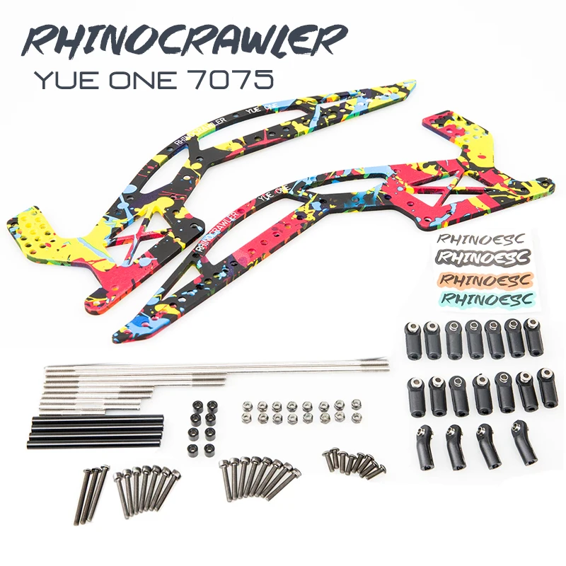 

Rhino RC Cralwer Chassis Rig 7075 Aluminum YUE ONE Shafty Full Kits for Axial Capra Axles