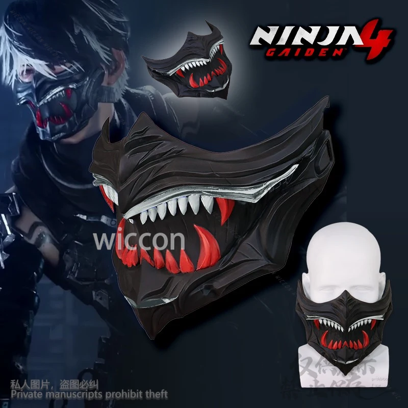 

NINJA GAIDEN 4, 2 цвета, аниме-игра, 3D маска из полилуктической кислоты, реквизит, аксессуары для Хэллоуина, Рождественской вечеринки, по индивидуальному заказу