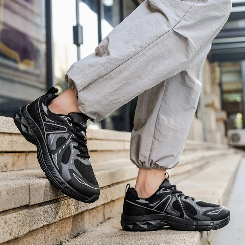 Casual Running Shoes Breathable Summer Jogging Shoes Men Wide Toe Fashion Gym Shoes Outdoor Male Cushion Sports Walking Shoe