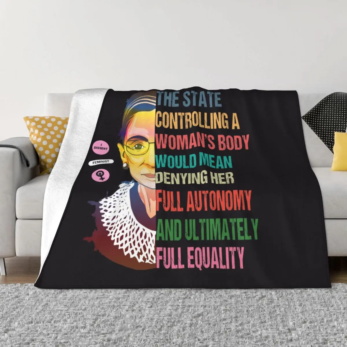 Pro Choice My Body My Choice Blanket Cover Flannel Abortion Rights Feminist Warm Throw Blankets for Outdoor Travel Bedspread