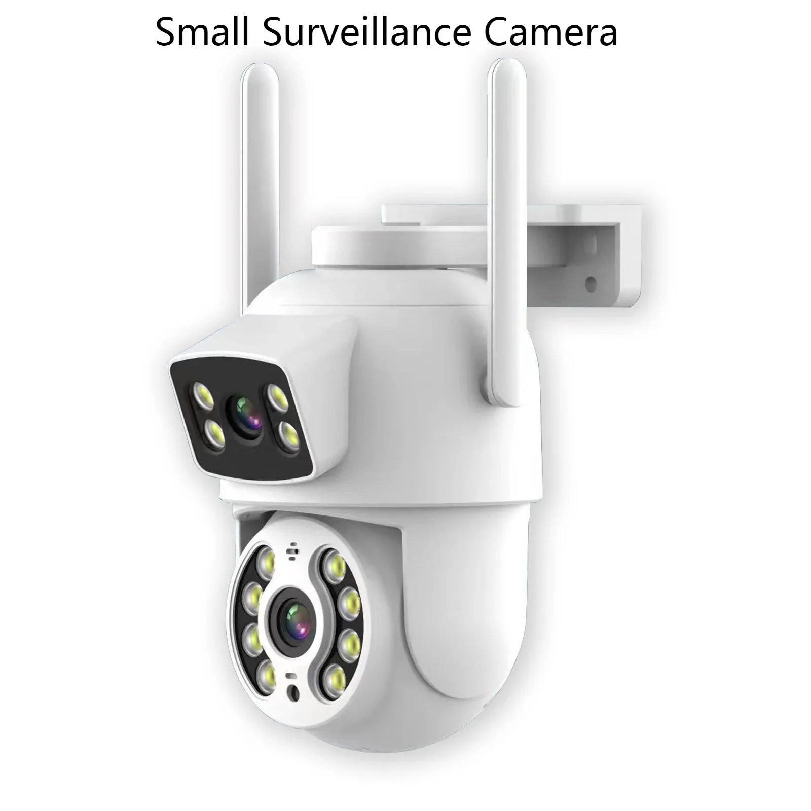 

Small Surveillance Camera Dual Lens Wireless Gimbal IP Dome Camera Full-color AI Detection Home Security Closed-circuit Monitor