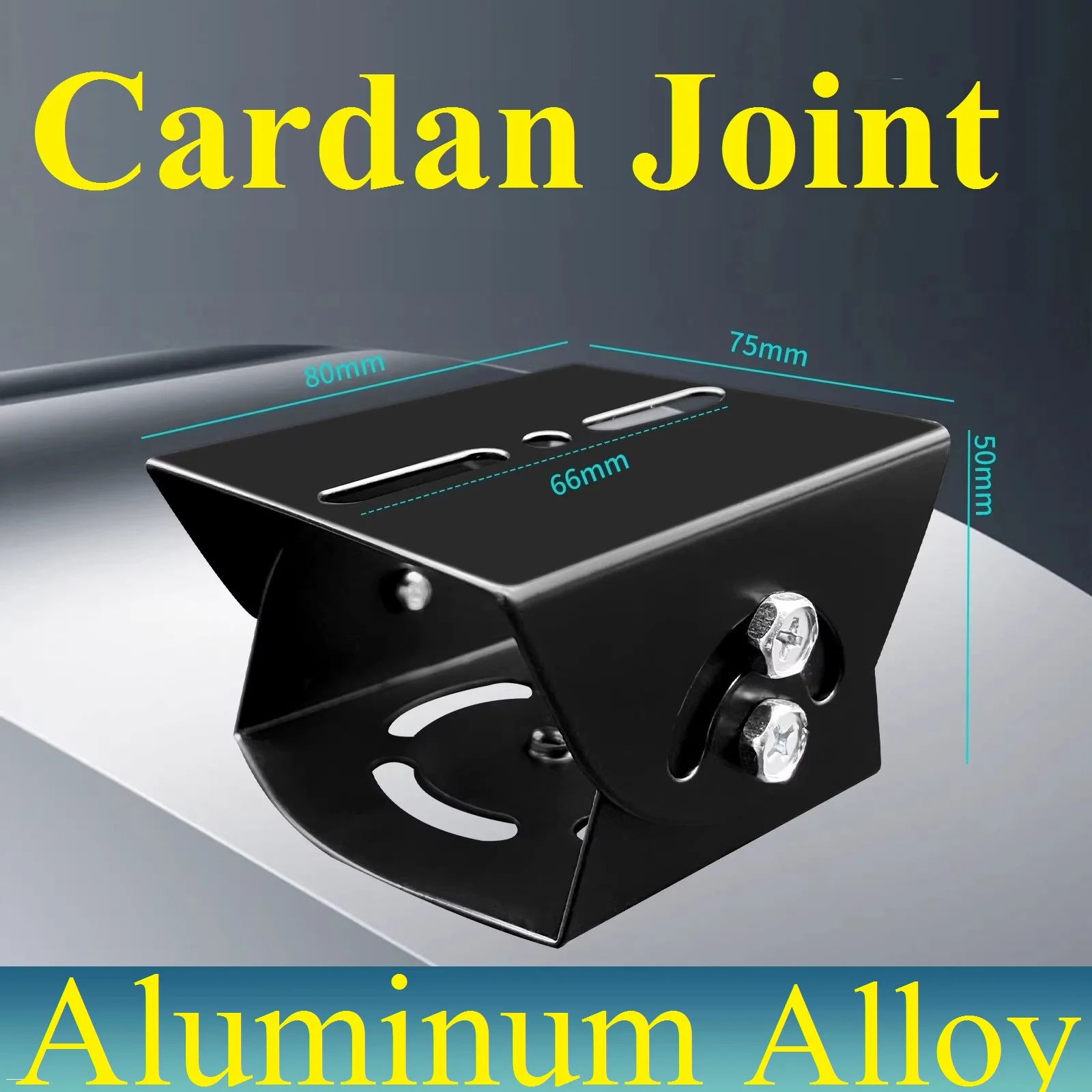 Aleación de aluminio negra, junta cardánica, junta PT, junta universal, junta universal 2D para soporte de montaje de cámara Hikvision Dahua