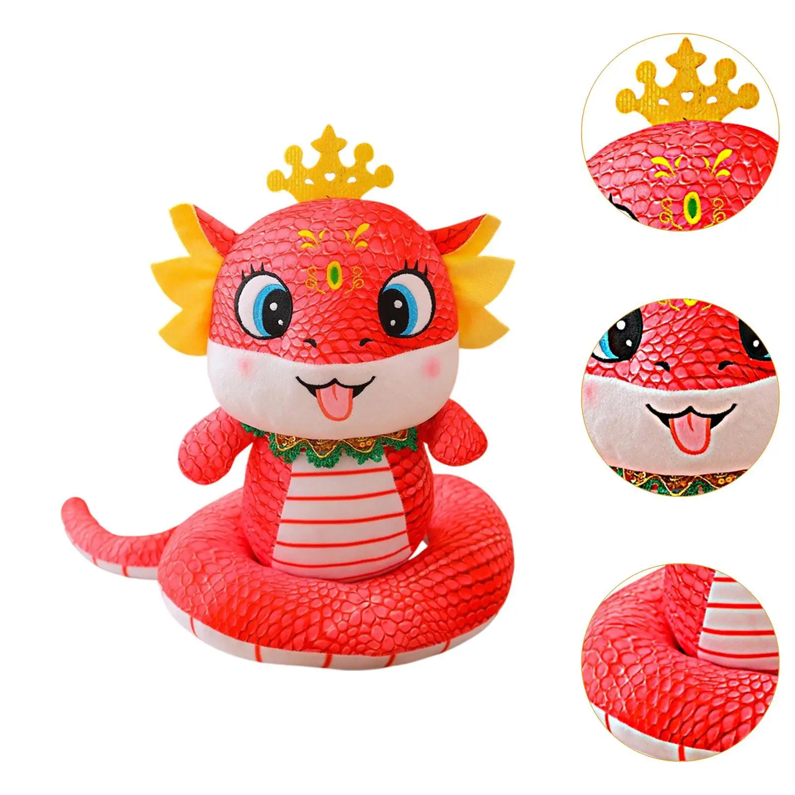 Chinees Nieuwjaar Slang Knuffel Slang Pop Speelgoed voor Slaapzaal Huishouden