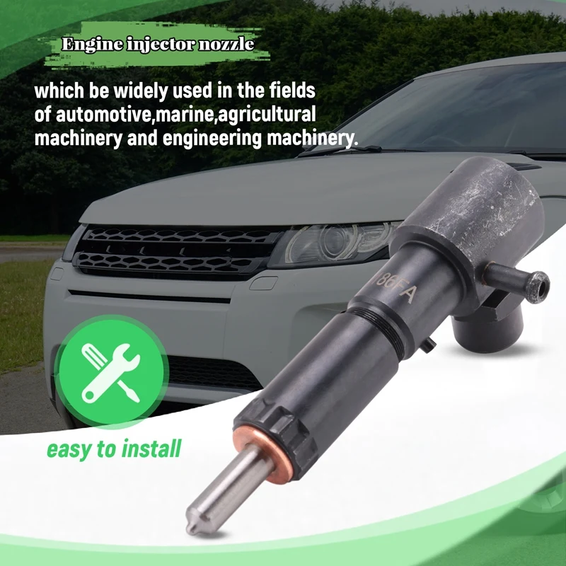 186FA Engine Injector Nozzle Injector Nozzle for Rotary Tiller,Walking Tractor,Rotavator , Fuel Injector Assembly-A49I