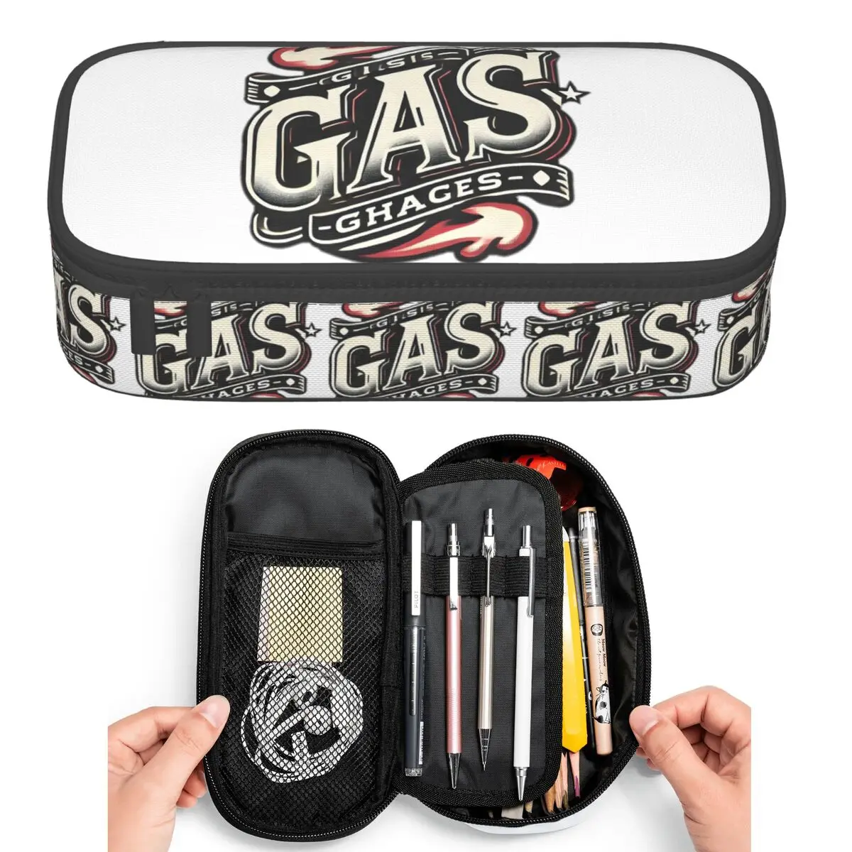 Gasgas Motorcycle Mountain Bike Pencil Cases for Student Pen Box Pencil Bag Big Capacity Pencil Pouch Pen Holder
