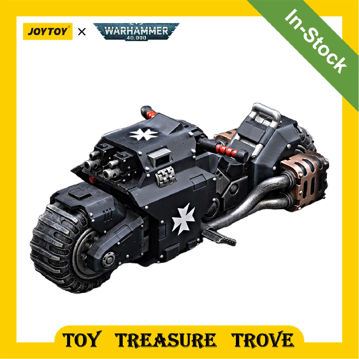 

[IN STOCK] JOYTOY Warhammer 40k 1/18 Action Figure Space Marines Black Templars Outriders Toy Colleciton