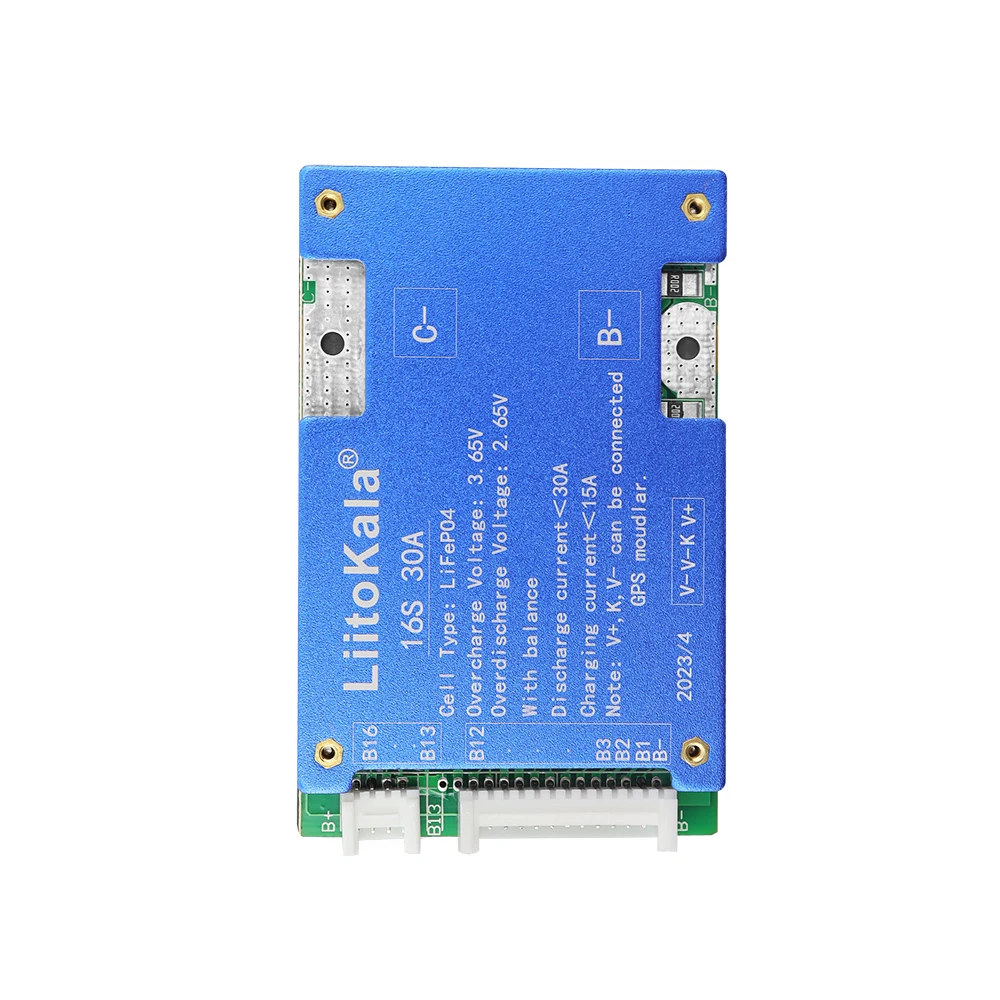 LiitoKala 16S 48V 30A LiFePO4 Battery Balance Charge Board Equalizer NTC Temperature Protection Equalizador For Escooter/Ebike