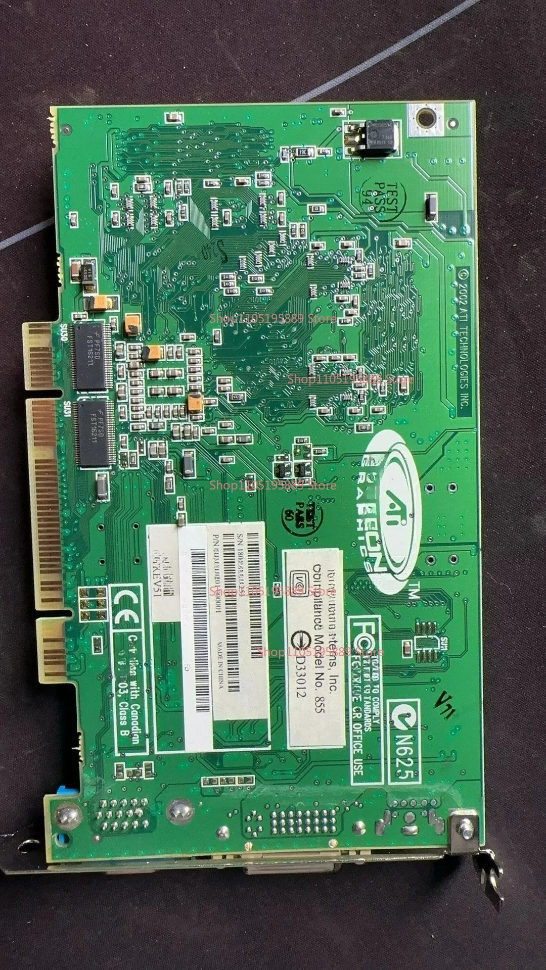 For ATI Graphics Card RADEON PCI Graphics Card PN 109-85500-01