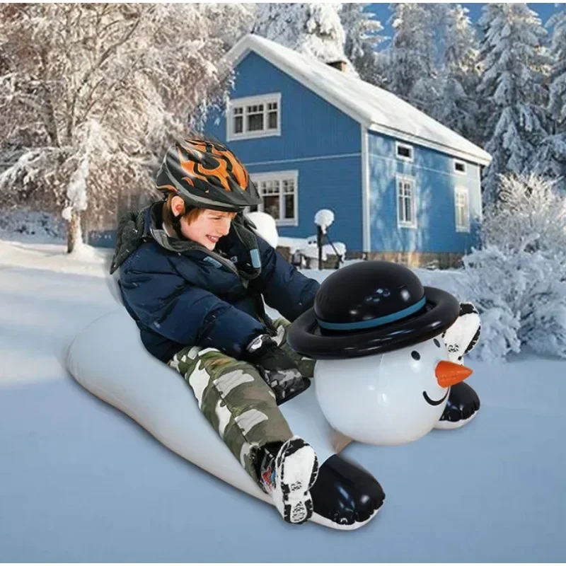 

Sled Board, Inflatable Cute Snowman Style, Perfect for Winter Sledding, Holiday Adventures, Children's Favorite, Can Wholesale C