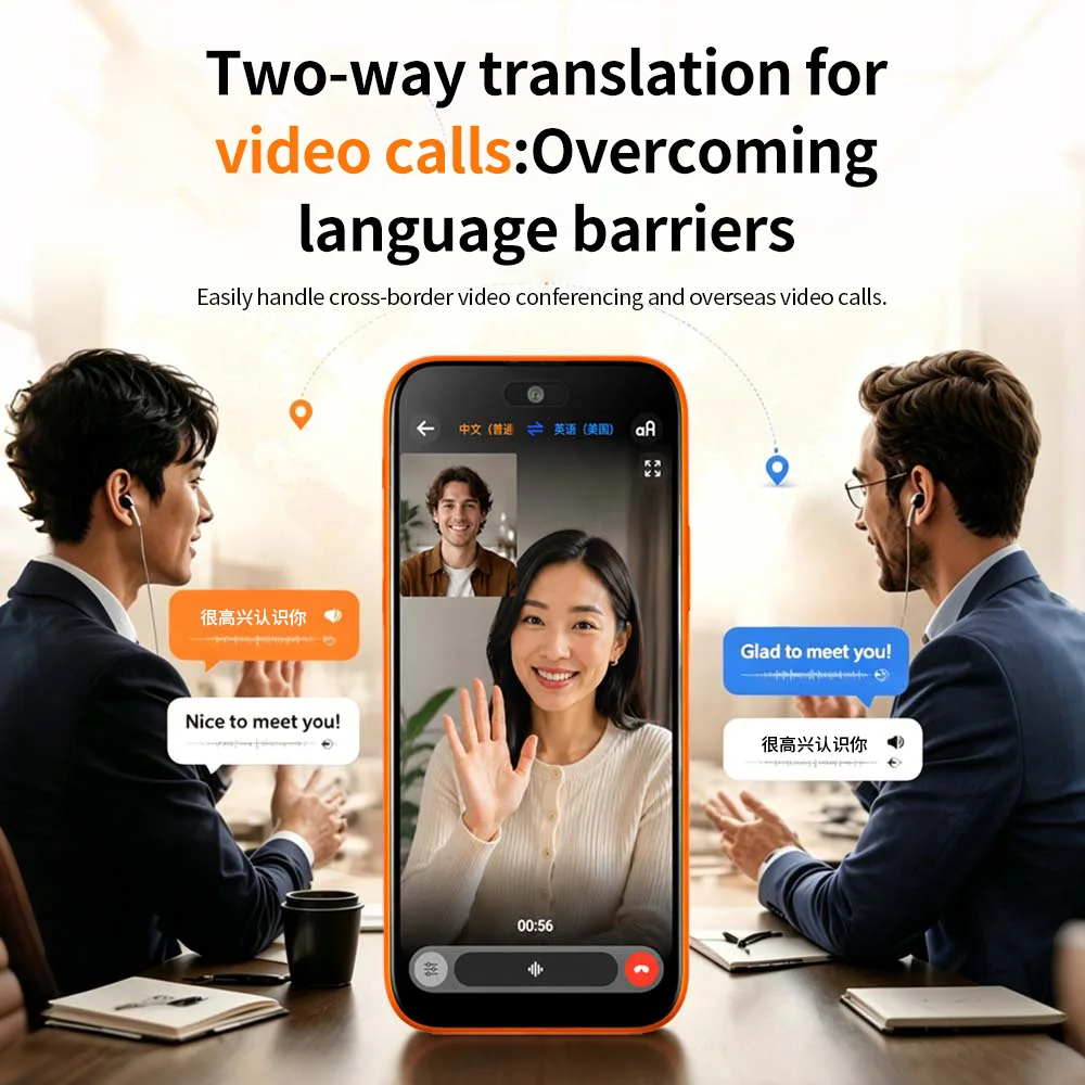 AI Translation Device 4G, 150 Languages + 9 Dialects, Offline 27 Packs, Photo/Video/Record, Dual SIM, Long Battery