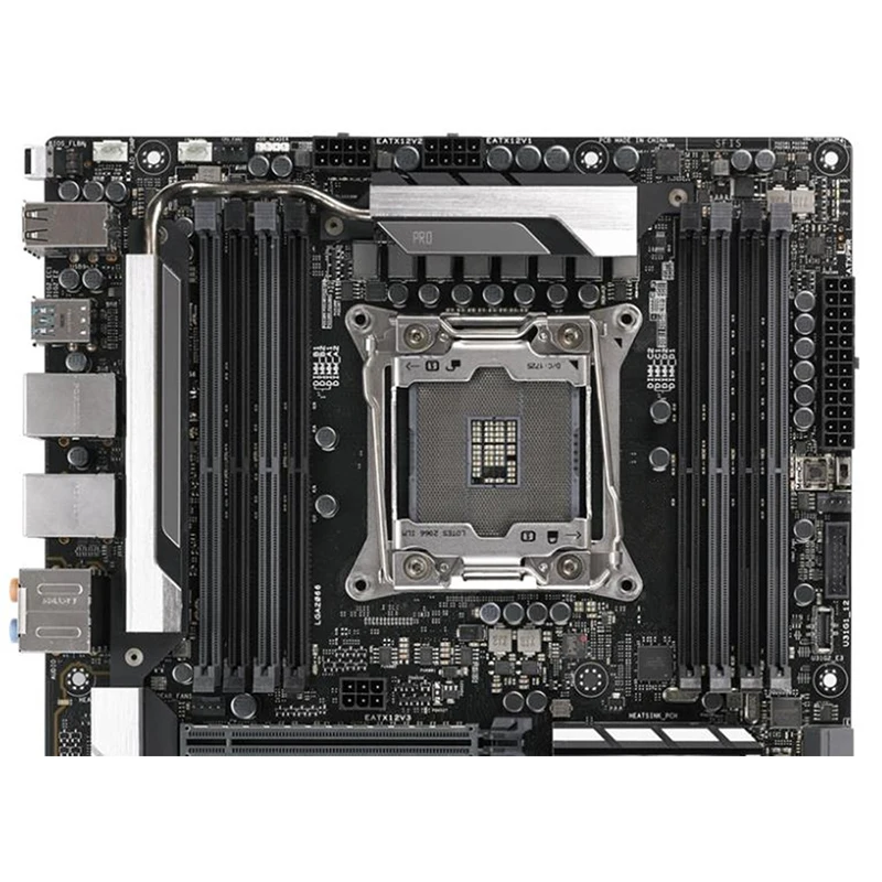 Desktop Mainboard para Intel X299, Overclocking Mainboard, SATA III, USB 3.0, WS X299 PRO, LGA 2066, DDR4 ATX