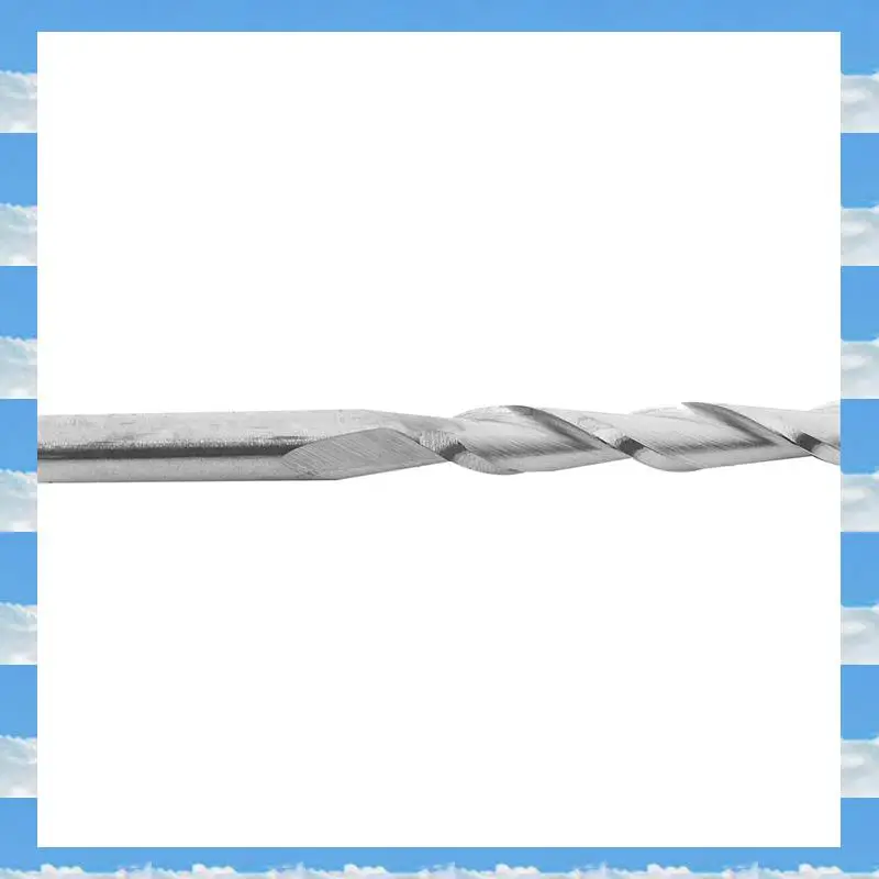 

A11I 40Pcs 1/8 Inch 3.175Mm Carbide CNC Double Two Flute Spiral Bits End Mill Router 22Mm
