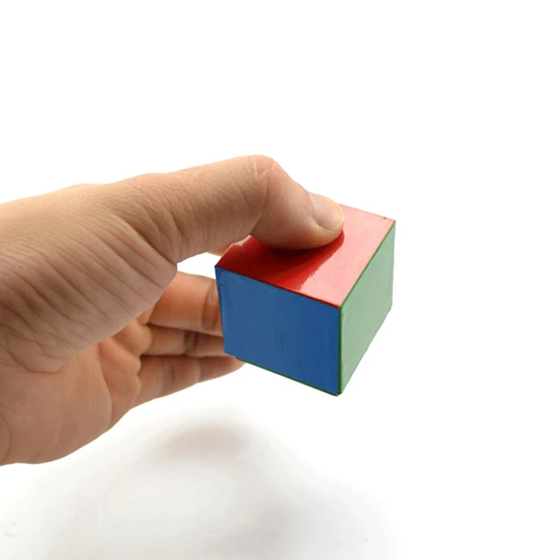 Flattened Cube Magic Tricks Funny Cube into Flat Cube Appearing Easy Magic Props Close Up Mentalism Accessory Comdey Kids Toys