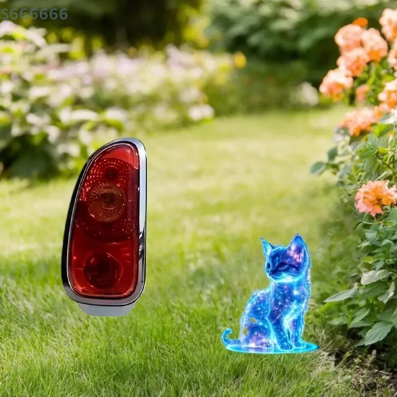 Blue Cat Charming Vinyl Sticker for Car Window and Motorcycle Fuel Tank Front Fairing, 1 Piece Waterproof Decal for Scooter