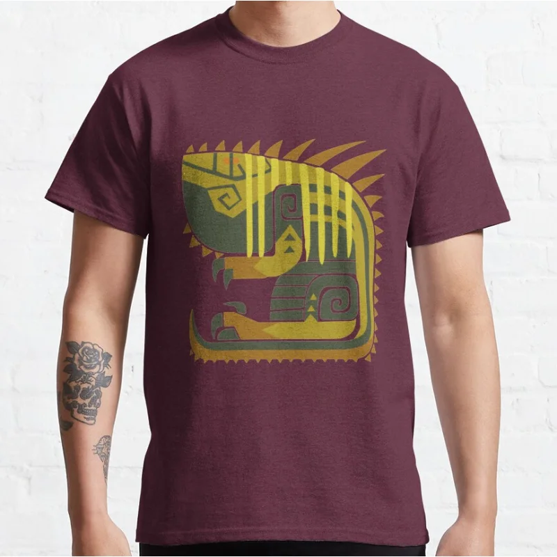 

Jagras 80s Cute Anime Video game Monster hunter world MHW Hunting Club Graphic T Shirts for men large size Adult S-6XL tops