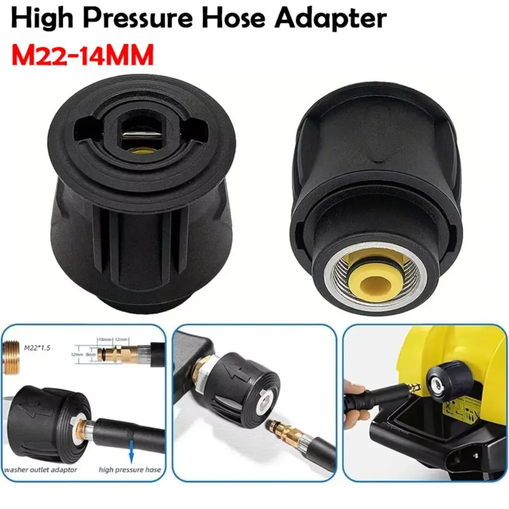 

M22-14MM High Pressure Hose Adapter Aluminum Washer Outlet Adapter for Karcher for Bosch for Nilfisk for Lavor