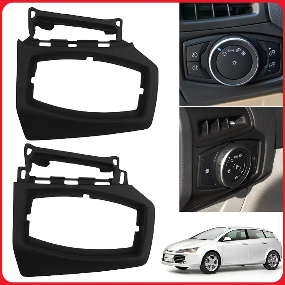Headlight Switch Buttons Decorative Frame Trim Low&High Level Configuration for Ford Focus 15-18 Interior Accessories