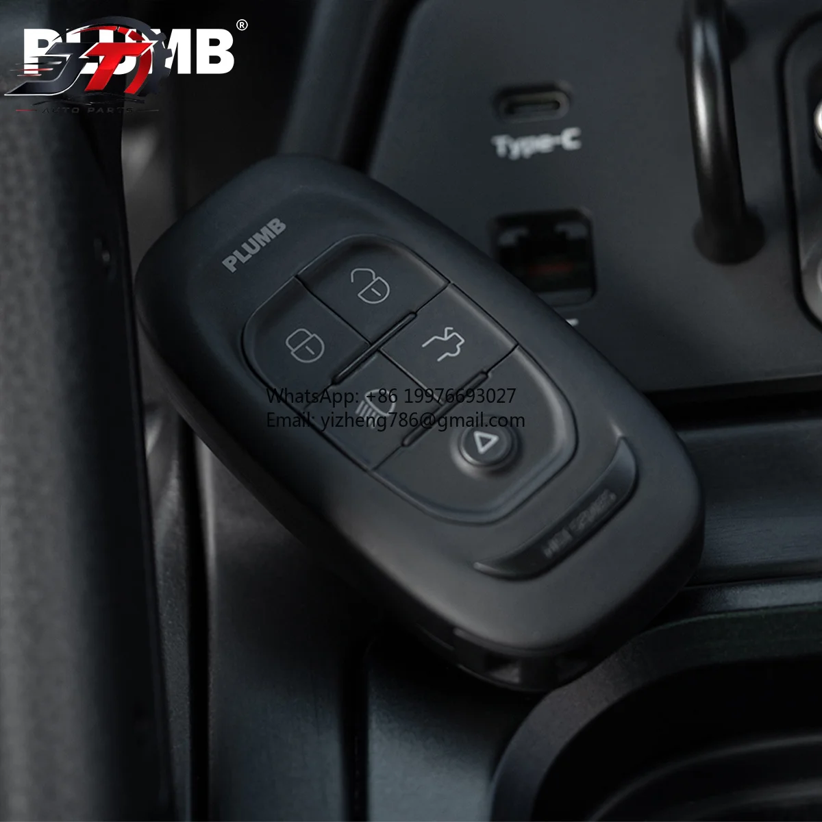 New style PLUMB-MGT Non-Destructive Key Shell, Replacement Key Fob Case, Easy Installation For Land Rover Defender 90/110/130