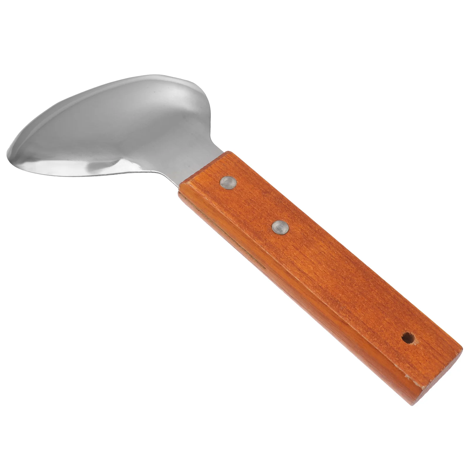 

Kitchen Stainless Steel Rice Spoon Large Size Brown Elegant Polished Finish Food Serving Spoon Ergonomic Handle for Home