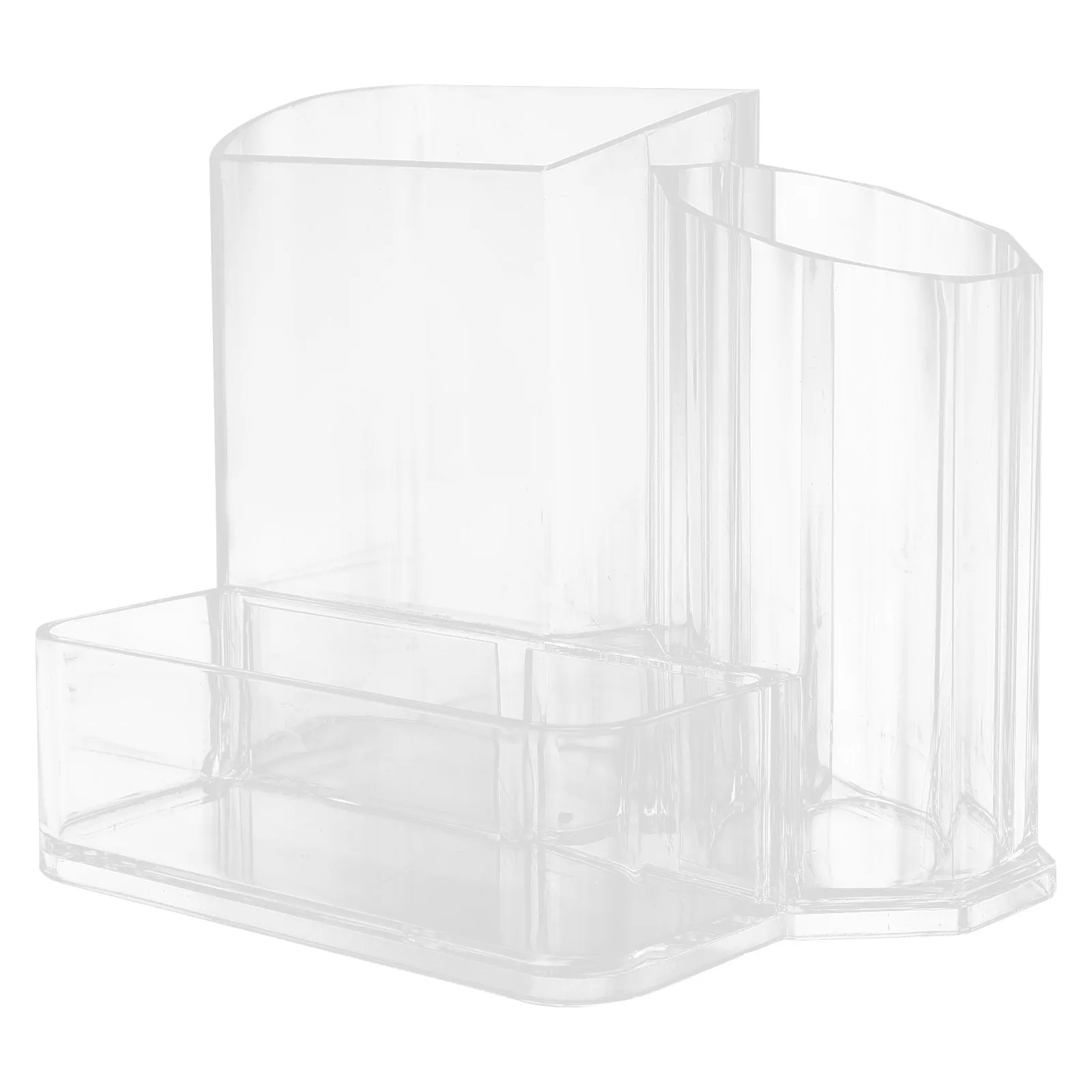 

Nail Tool Storage Box Double Tier Acrylic Desktop Organizer Manicure Makeup Container Holder Cotton Brush Holder