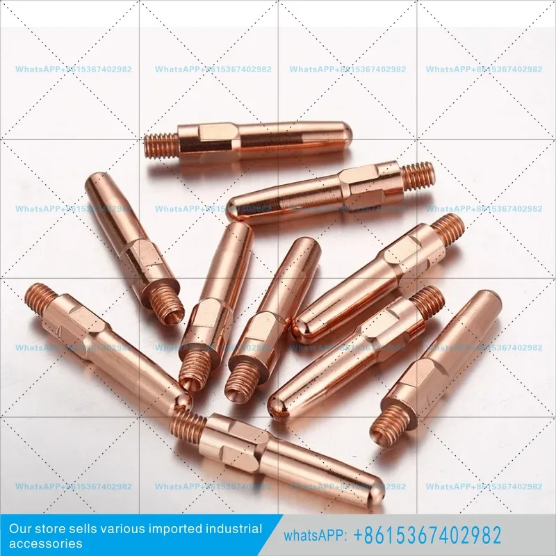 Conductive nozzle chrome zirconium copper locomotive 6 * 40/45 0.8 1.0 1.2 1.6 gas welding gun accessories