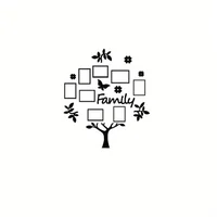 1 Set 3D Creative Home Decoration Photo Frame Tree Wall Sticker Living Room Bedroom Acrylic Stickers Home Decoration Supplies 5
