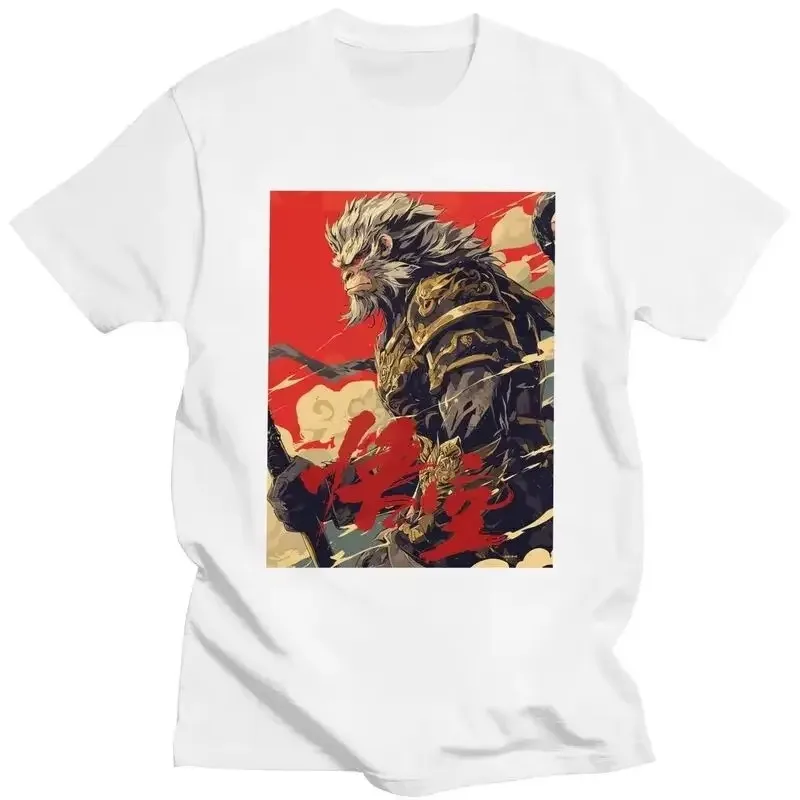 Black Myth Wukong Men's and Women's T-shirt Fashion Popular Game Pattern Short Sleeve ige