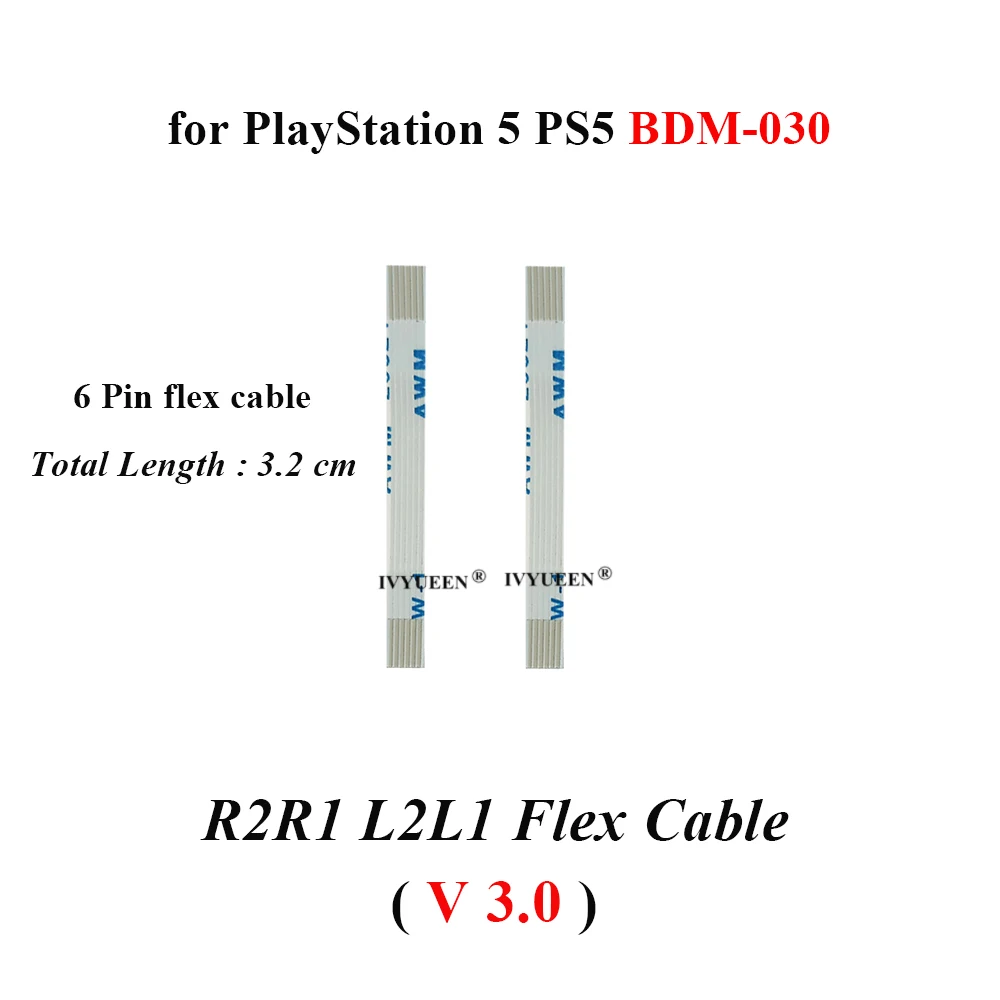 Ivyueen L2 R2มอเตอร์เชื่อมต่อริบบิ้นสายแพสำหรับ PlayStation 5 PS5ตัวควบคุม BDM-010ทัชแพดสายต่อบอร์ด PCB