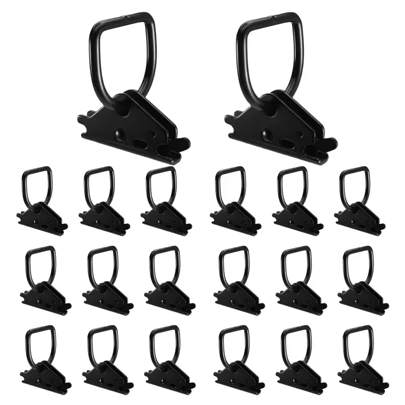 20Pcs E Track D Ring Tie Down Anchors for Trailers Pickup Trucks Motorcycles Open E Track Accessories Set