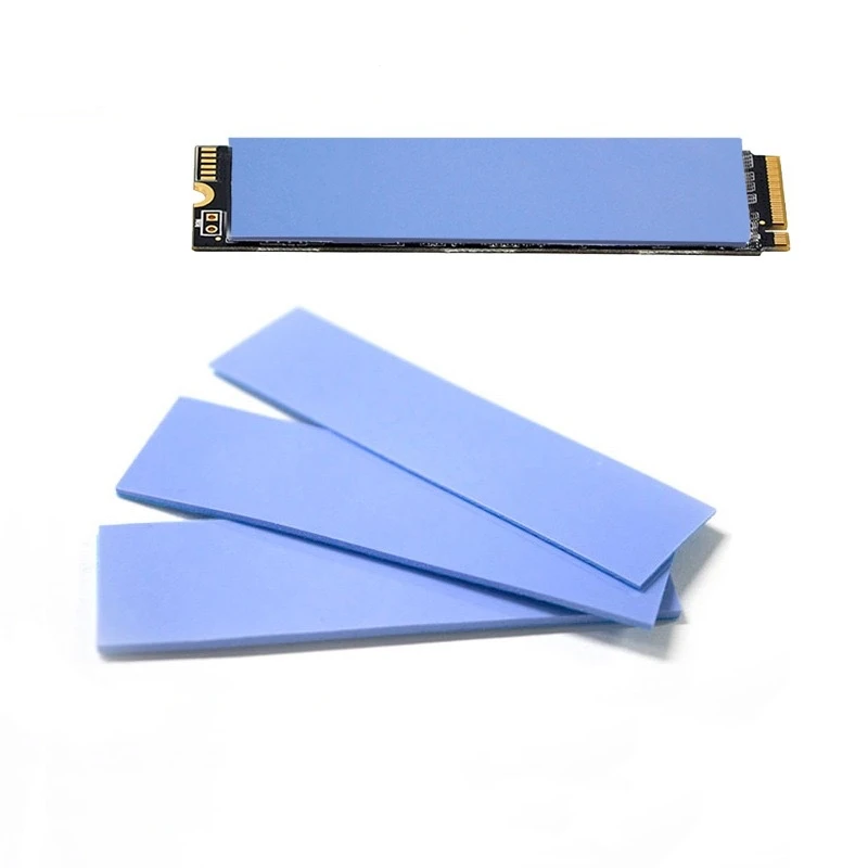 Soft Silicone Thermal Pads for M.2 2280 SSD NVMe Heatsinks, CPU, GPU & LED Cooling,70*20mm Multiple Combinations Easy Apply