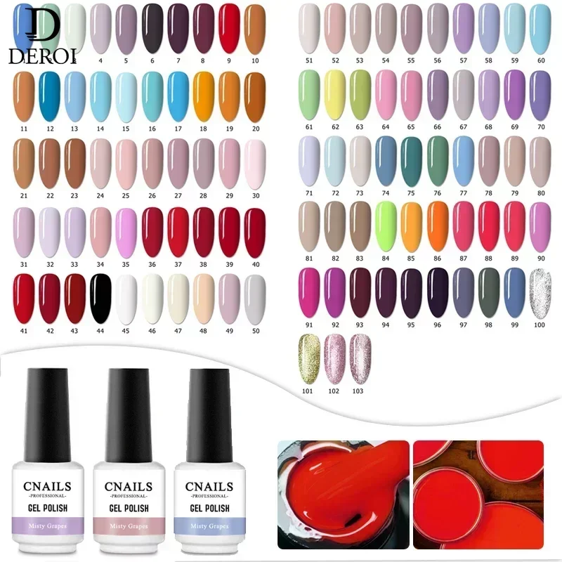 

CNails Pretty Nail Gel Polish Semi Permanent UV LED Varnish Nude Hybrid Nail Gel Base Coat Soak Off 8ml Nail Art Decorations