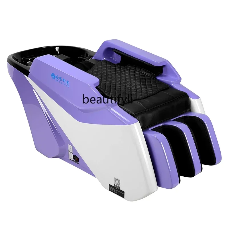 Barber Shop Shampoo Chair Automatic Intelligent Massage Couch Electric for Hair Salon Integrated Hairdressing Flushing Bed