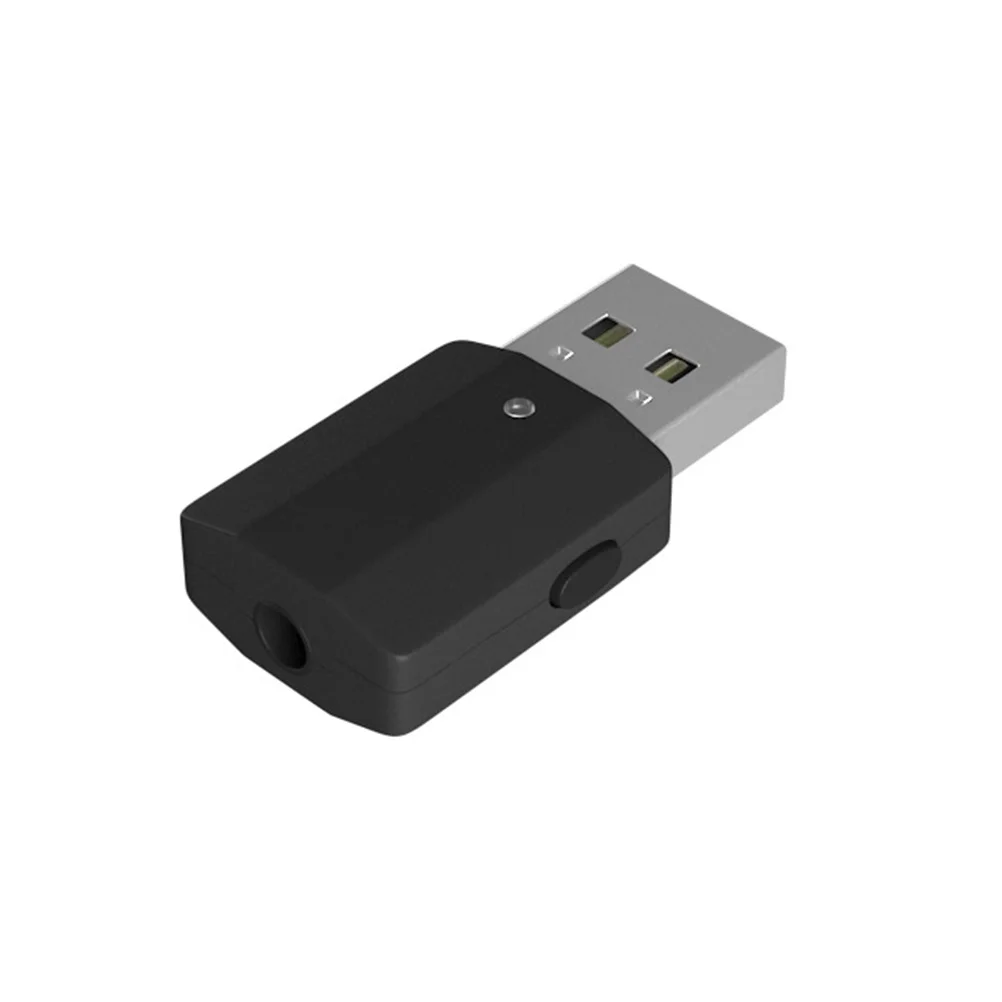 

Audio Transmitter Receiver Usb Audio Adapter 3.5Mm Aux Wireless Stereo Music For Speaker Smartphone Bt600 Black