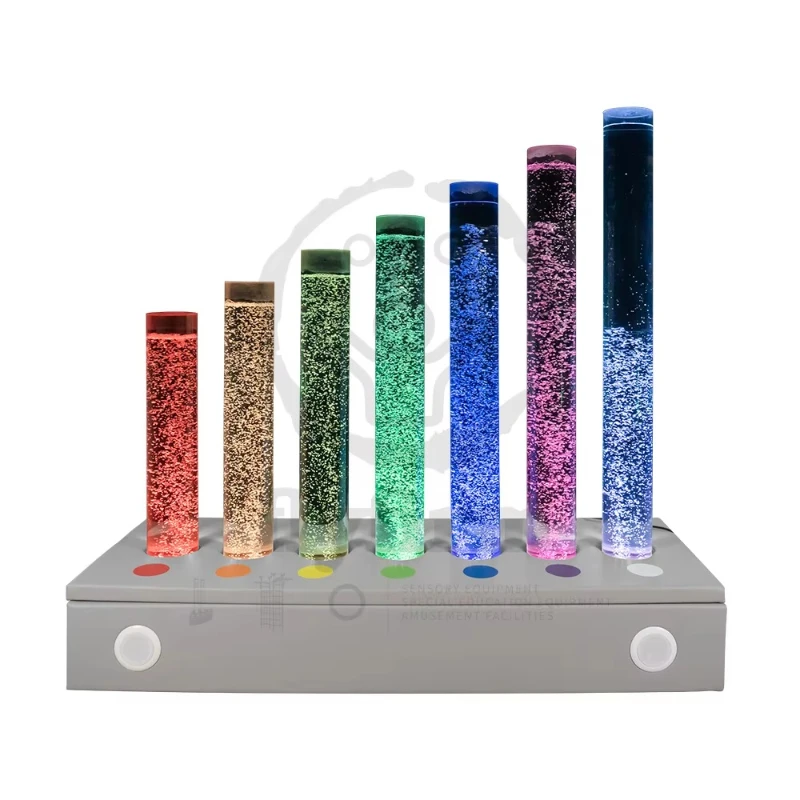 Interactive Music Bubble Sofa with Light Emitting Diode Sensory Furniture for Relaxation and Healing, Bubble Tube