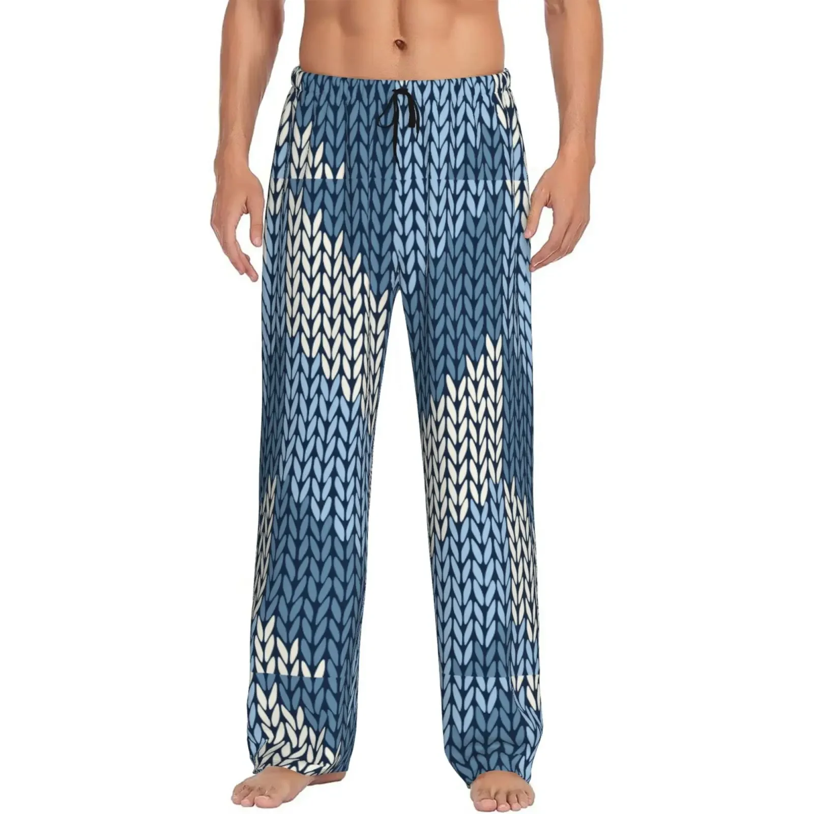 Men's Multi Style Fashionable Full Print Sleeping Pants Breathable and Casual Home Comfortable and Loose Pants for Daily Use