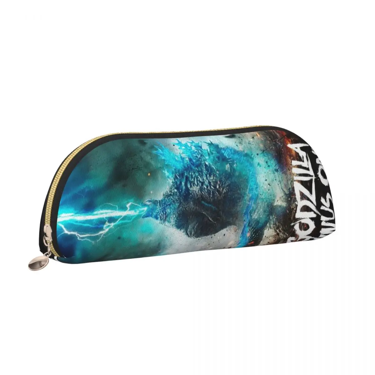 Godzillaed Minus One Half Face Movie Poster Monster King Pencil Cases Pen Holder Large Capacity Pen Box Pencil Bag for Boys Girl view 3