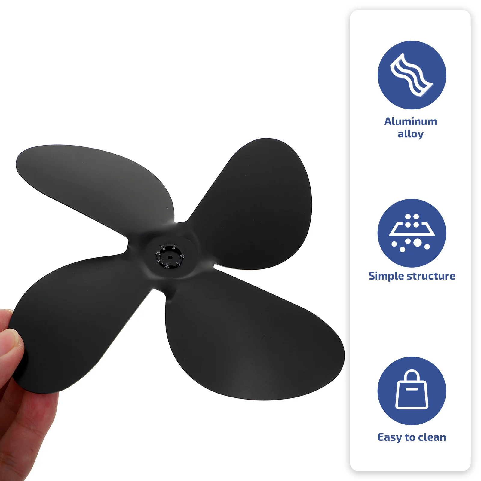 

1 комплект, 1 комплект, лопасти для каминного вентилятора из алюминиевого сплава, бесшумные термостойкие аксессуары для вентилятора печи, тихая работа, длительный срок службы