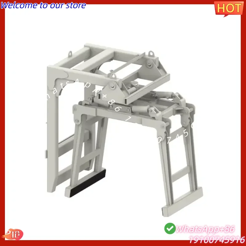 CE Certificate Wontonne New Stainless Steel Ball Bearing Forklift Attachments Bell Type Block Clamp for Electric Forklifts
