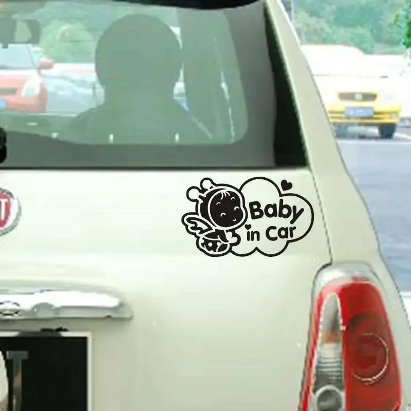 13cm*22cm Baby In Car Baby On Board Decal Motorcycle Funny Truck Hollow Sticker Window - view 6
