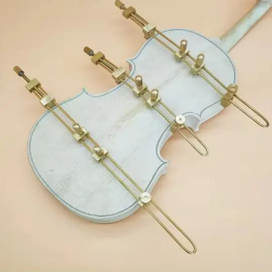 3pcs Violin Cello Brass Repair Central Crack Debug Clamps Luthier Making Repair Tool