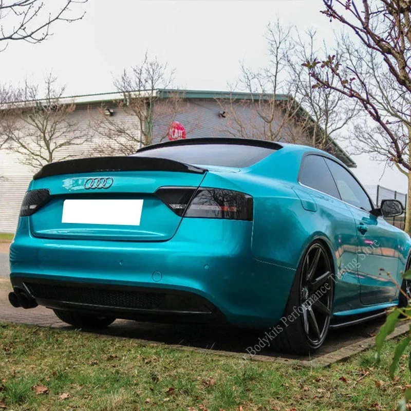 Picture 5: For Audi A5 B8 8T 2Door Base Coupe (Not for S5 S-Line RS5)2008-2016 Rear Trunk Boot Lip Lid Cat Duckbill Style Rear Spoiler Cap