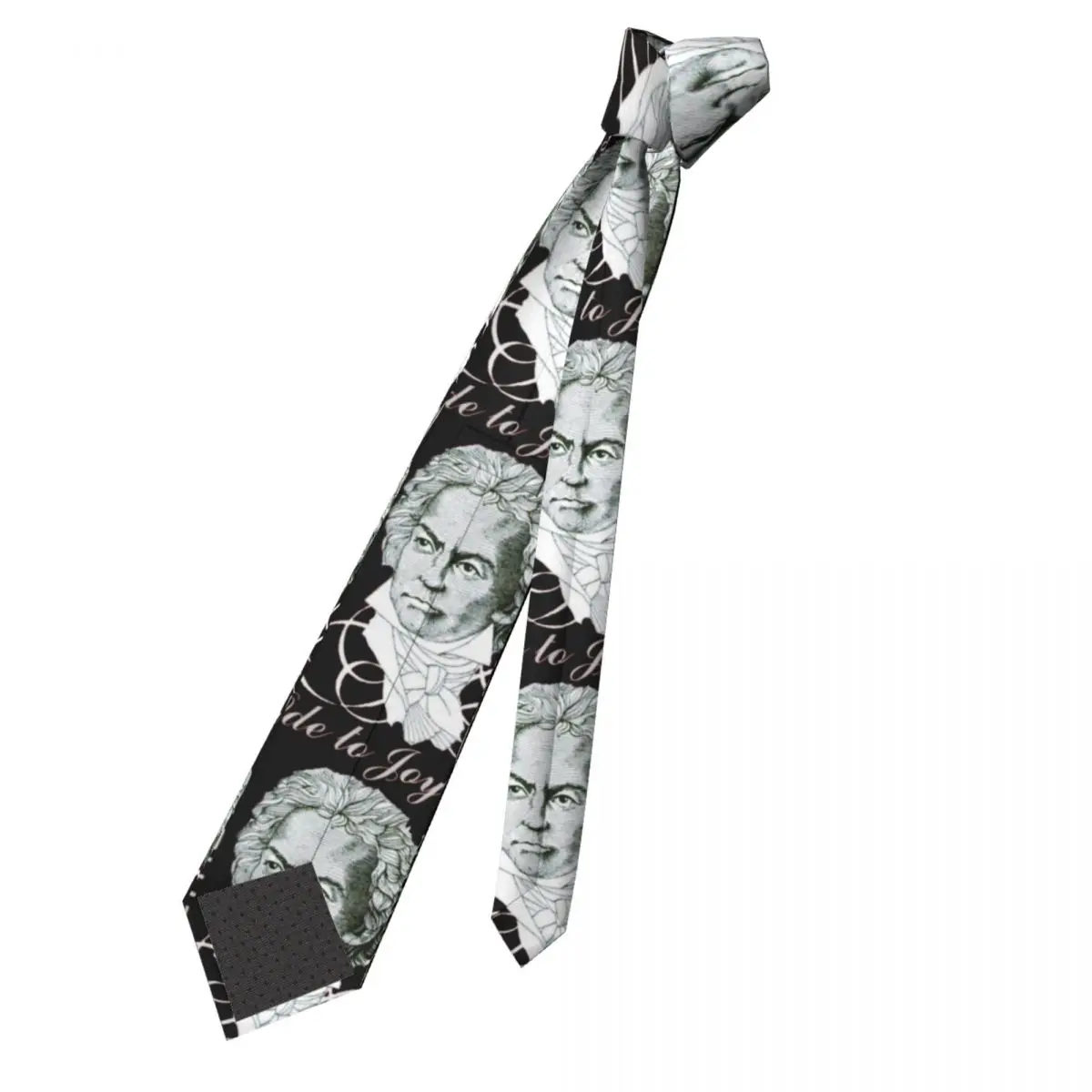 Beethoven Portrait Ode To Joy Neckties Unisex Slim Polyester 8 cm Wide German Composers Neck Ties Mens Suits Accessories Cravat