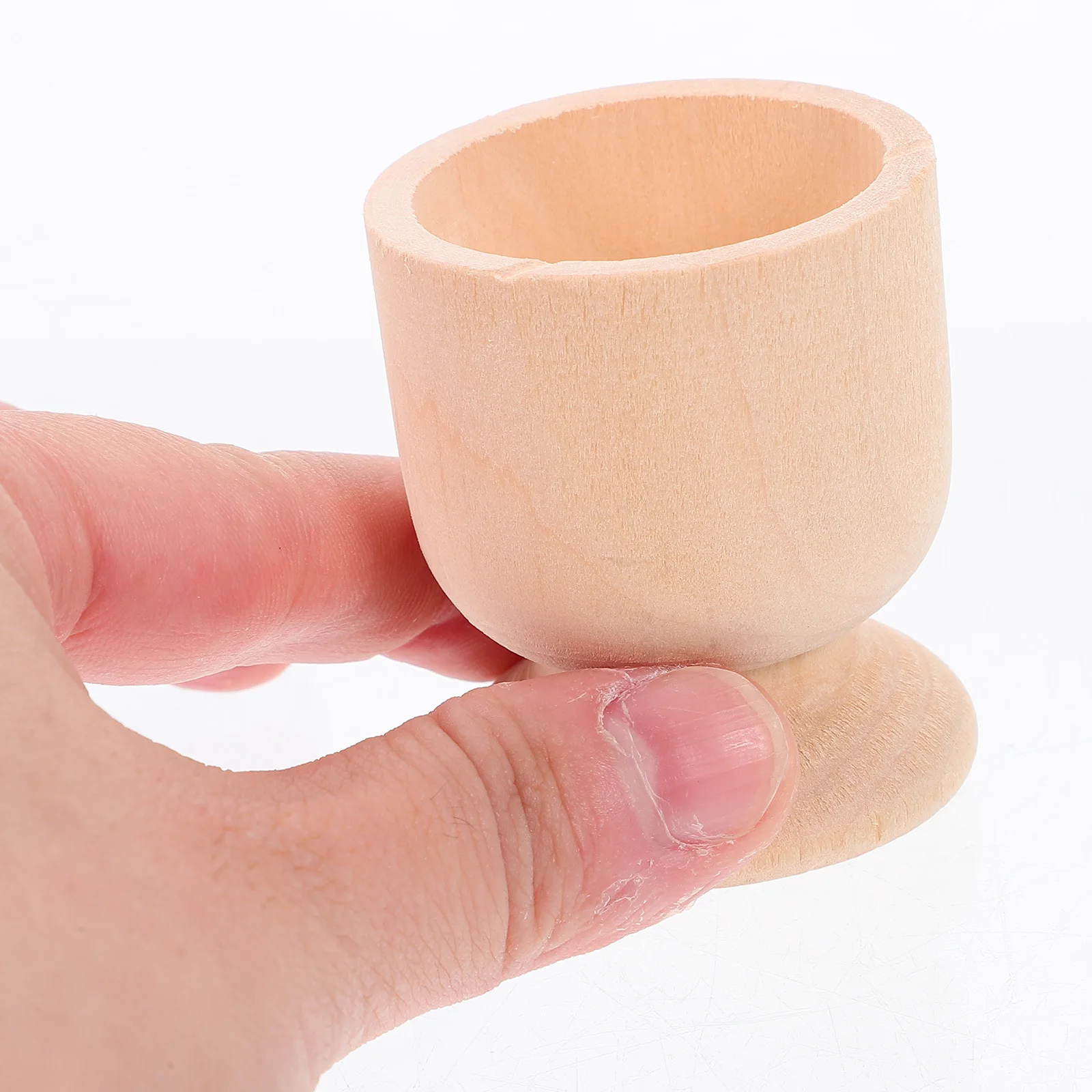 

15pcs Easter Egg Pedestal Wooden Holder for Eggs Display Stand DIY Craft Decoration Base Small Size