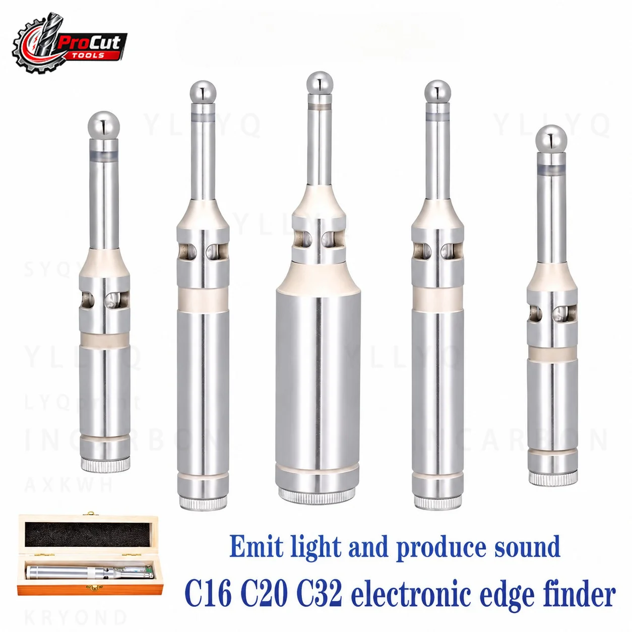 Precision Non Magnetic Mechanical & Photoelectric Edge Finder C16 C20 C25 CNC Contact Position Sensor Edge Detector Tool Bracket