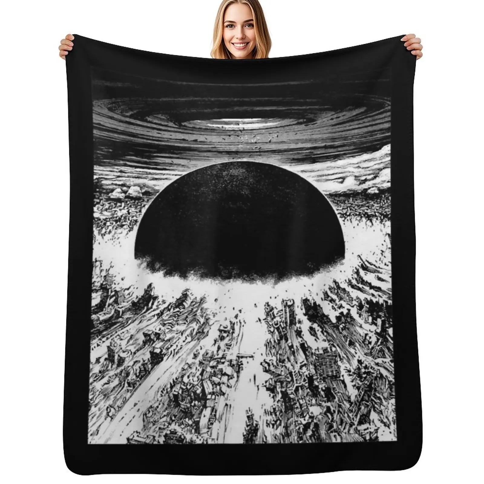 Akiras cyberpunks city explosion Throw Blanket Designers anime Thermals For Travel Luxury Designer Sofa Quilt Kid'S Blankets