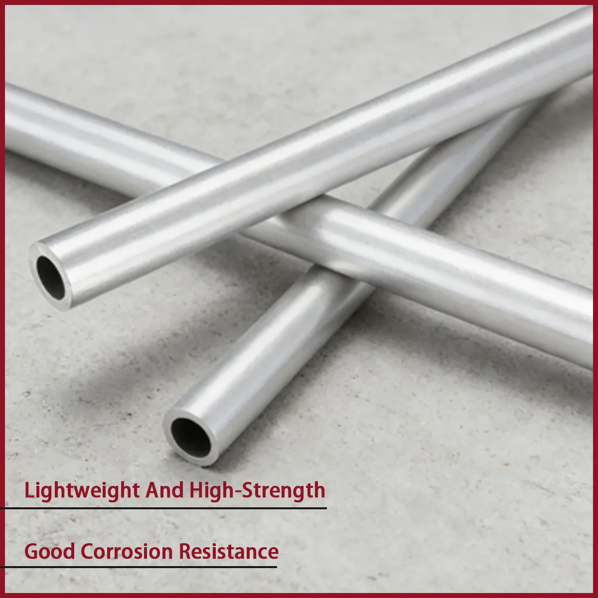 Aluminum alloy round tube with an outer diameter of 5-20mm is used for frame construction, aerospace accessories, etc